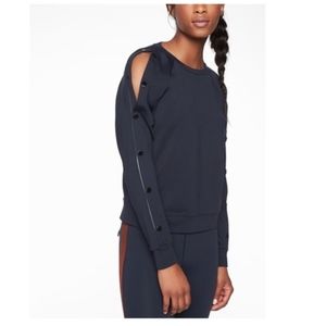 Athlete Snappy Sweatshirt Black